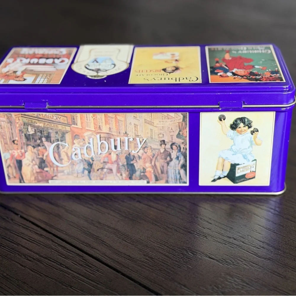Vintage Tin Cadbury Covered Biscuits Chocolate Milk Chocolate